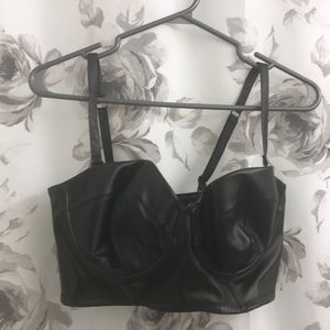 Black bustier never worn from VS lace back